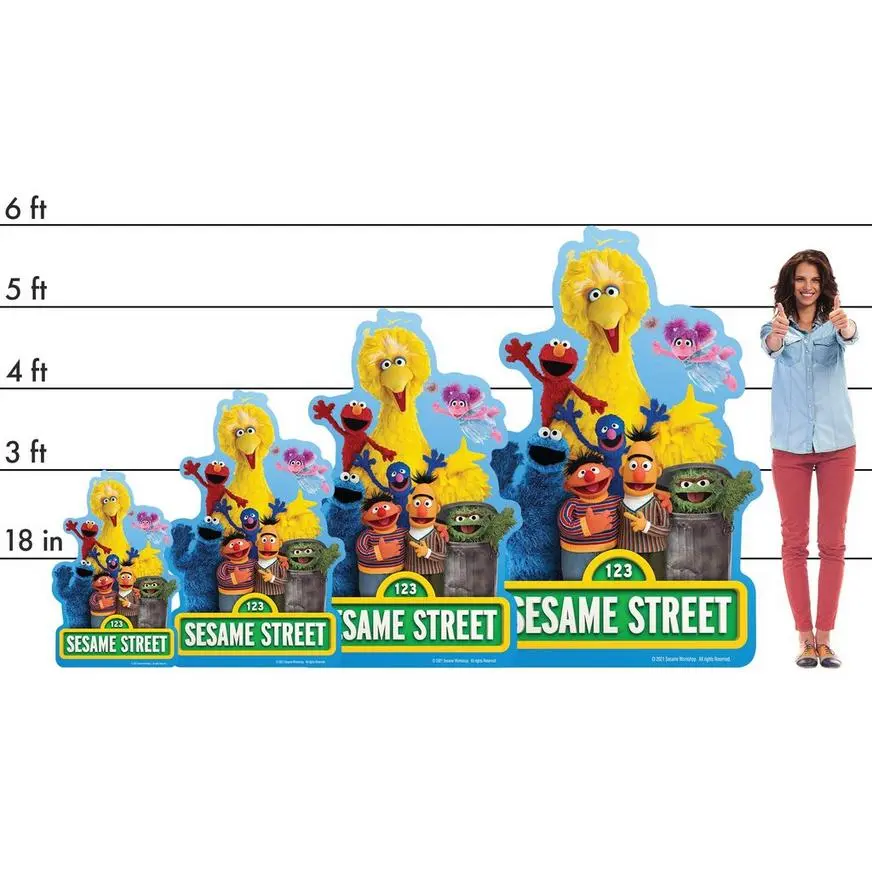 Everyday Sesame Street Cardboard Cutout, 3ft 4 Everyday Sesame Street Cardboard Cutout, 3ft - Image 2