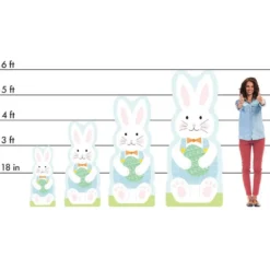 Easter Bunny Cardboard Cutout, 3ft -Costume Party Decor Store P954434 01