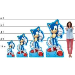 Sonic The Hedgehog Pose 1 Cardboard Cutout, 3ft -Costume Party Decor Store P954596 01