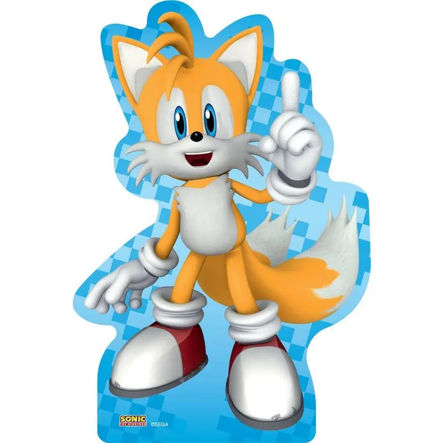 Tails Cardboard Cutout, 3ft - Sonic The Hedgehog 3 Tails Cardboard Cutout, 3ft - Sonic The Hedgehog