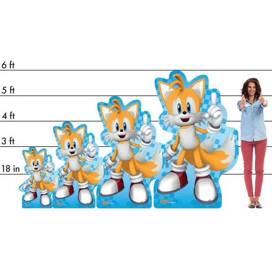 Tails Cardboard Cutout, 3ft - Sonic The Hedgehog 4 Tails Cardboard Cutout, 3ft - Sonic The Hedgehog - Image 2